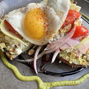 Toast - Avocado Toast added sunny side up egg - Breakfast & Brunch Near Me - Temecula, California Toast - Avocado Toast added sunny side up egg - Breakfast & Brunch Near Me - Temecula, California