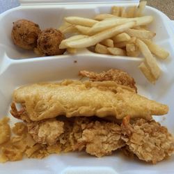 I must write a review for FutureAdam.  Those Crispy Crunchy Shrimp & Fish Meal Deal is no deal.  Shrimp like little stones
