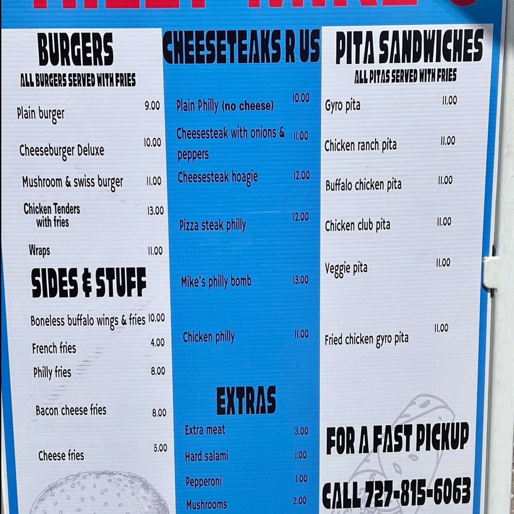 Philly Mike’s - Reasonable prices for the quality of the food excellent. - Cheesesteaks Near Me - New Port Richey, Florida Philly Mike’s - Reasonable prices for the quality of the food excellent. - Cheesesteaks Near Me - New Port Richey, Florida