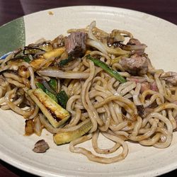 Shoto's Japanese Seafood and Steak House - Udon Noodles with Teriyaki Ribeye