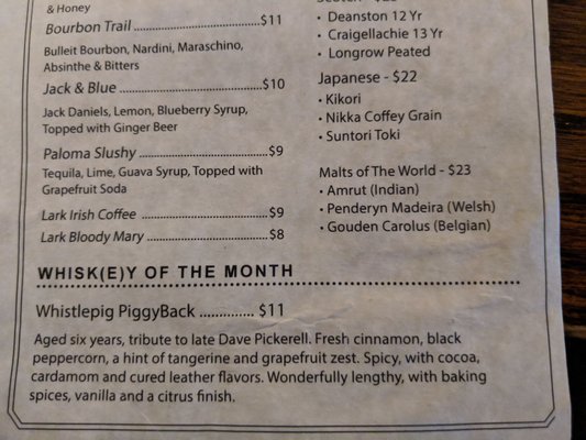 Menu photo 3 The Lark Bar San Francisco, CA Menu photo 3 The Lark Bar San Francisco, CA