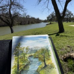 Art By June Musick - Plein air gouache on 140lb paper