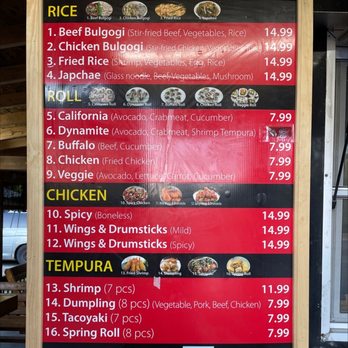 Uncle Tom's Kitchen - the menu for the restaurant - Asian Fusion Near Me - Brechin, Ontario