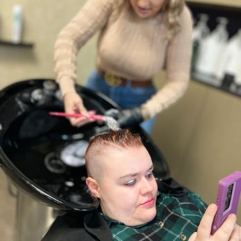 Supercuts - Bleach wash to lift and lighten the rest - Hair Salons Near Me - NEW CANEY, Texas