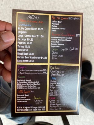 Menu photo 6 Mr D's Corned Beef Deli Eastpointe, MI