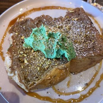 J’s On The Bay - PISTACHIO STUFFED FRENCH TOAST - New American Near Me - Staten Island, New York J’s On The Bay - PISTACHIO STUFFED FRENCH TOAST - New American Near Me - Staten Island, New York