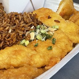 Almond Chicken Combo Plate Combo