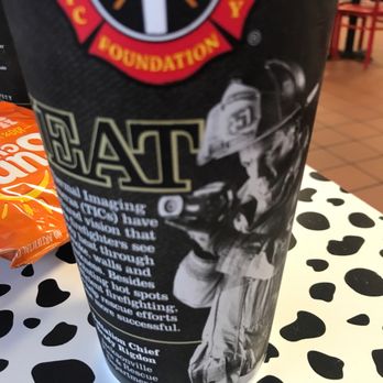 Firehouse Subs - a black and white photo of a cup of coffee - Fast Food Near Me - Shreveport, Louisiana