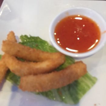 Fish and Knife - Calamari. I'm pretty sure they use fake calamari. It was not good at all. - Japanese Near Me - Trophy Club, Texas