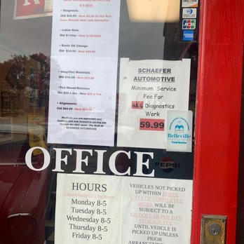 Schaefer Automotive - Business hours and price changes - Auto Repair Near Me - Swansea, Illinois Schaefer Automotive - Business hours and price changes - Auto Repair Near Me - Swansea, Illinois