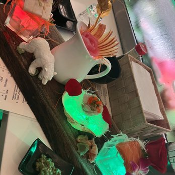 Wo Sushi Fusion - Sashimi Combo and Kizami (fresh wasabi) - Sushi Bars Near Me - Montgomery, Texas Wo Sushi Fusion - Sashimi Combo and Kizami (fresh wasabi) - Sushi Bars Near Me - Montgomery, Texas