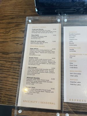 Menu photo 3 CRUDE Craft Coffee Bar Fort Worth, TX Menu photo 3 CRUDE Craft Coffee Bar Fort Worth, TX