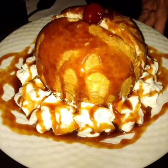 Los Huesos - Deep fried dulce de leche ice cream...it filled the entire plate. - Mexican Near Me - Vernon, British Columbia