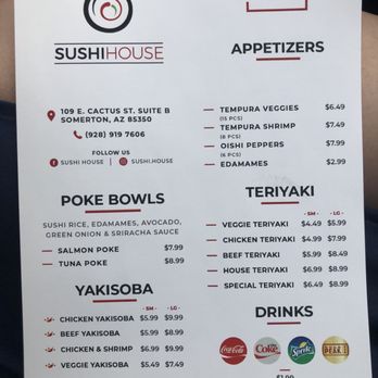 Sushi House - Sushi Bars Near Me - Somerton, Arizona
