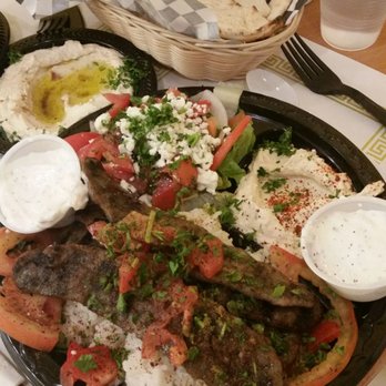 Aristo Cafe - Gyro plate, what a nice looking salad. - Mediterranean Near Me - El Segundo, California