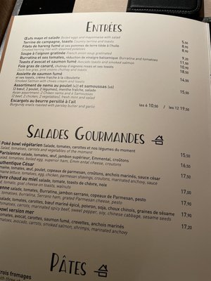 Menu photo 2 Le Zinc d'Honoré Paris, 75 Menu photo 2 Le Zinc d'Honoré Paris, 75