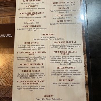 Block and Brew - Menu - Pubs Near Me - Knightstown, Indiana