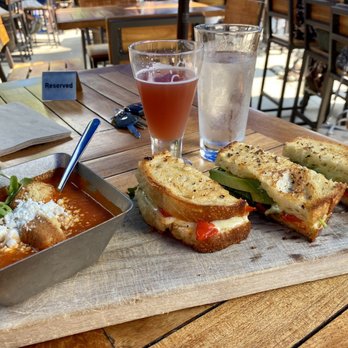 TownHall - Grilled Cheese (no egg) bars and tomato bisque - New American Near Me - Cleveland, Ohio TownHall - Grilled Cheese (no egg) bars and tomato bisque - New American Near Me - Cleveland, Ohio