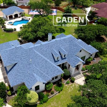Caden Roofing - Blue roofs are amazing. We love this client's choice to be unique and install Owens Corning Duration Harbor Blue. - Roofing Near Me - Austin, Texas Caden Roofing - Blue roofs are amazing. We love this client's choice to be unique and install Owens Corning Duration Harbor Blue. - Roofing Near Me - Austin, Texas
