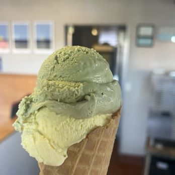 La Copa Loca Gelato - Not Waffling around with the Vanilla and Pistachio scoop on top - Ice Cream & Frozen Yogurt Near Me - San Francisco, California La Copa Loca Gelato - Not Waffling around with the Vanilla and Pistachio scoop on top - Ice Cream & Frozen Yogurt Near Me - San Francisco, California