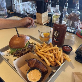 Dutchman's Country BBQ - Double  brisket smash burger with fries and a deep fried twinky (jalapeño) - Barbeque Near Me - Apache Junction, Arizona