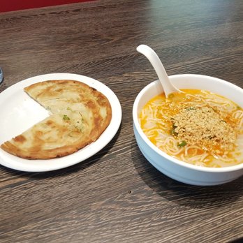 Mama's Dumpling & Coffee - Dandan noodles and green onion pancake. I was hungry and ate a piece already. - Coffee & Tea Near Me - Richmond, British Columbia Mama's Dumpling & Coffee - Dandan noodles and green onion pancake. I was hungry and ate a piece already. - Coffee & Tea Near Me - Richmond, British Columbia