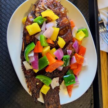 Yalleys African Restaurant - Fried Tilapia - African Near Me - Buffalo, New York Yalleys African Restaurant - Fried Tilapia - African Near Me - Buffalo, New York