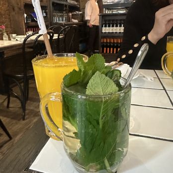 12 Chairs - Mint Tea with Mint and Freshly Squeezed Orange Juiceorange - Middle Eastern Near Me - New York, New York