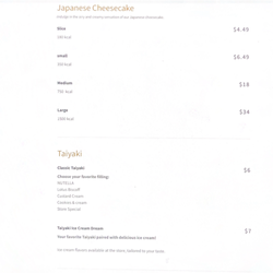 Aunt fluffy - Japanese cheesecake & Taiyaki