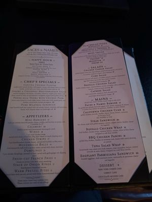 Menu photo 3 Faces & Names New York, NY