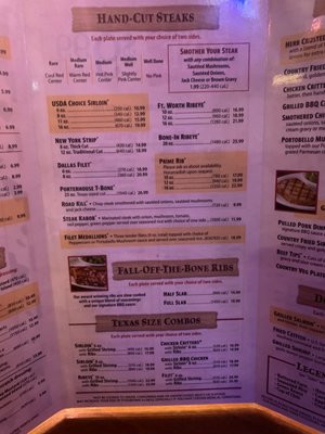 Menu photo 8 Texas Roadhouse Humble, TX