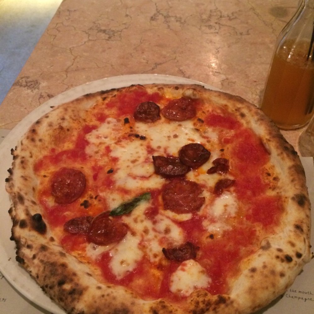 Franco Manca - Pizza with chorizo - Pizza Near Me - London, XGL Franco Manca - Pizza with chorizo - Pizza Near Me - London, XGL