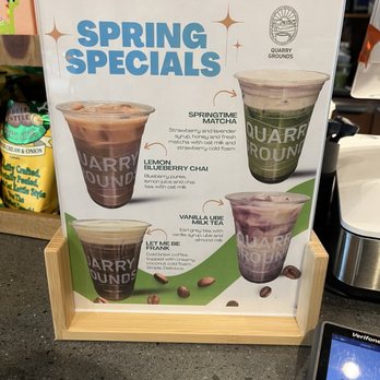 Quarry Grounds - Spring specials - Coffee & Tea Near Me - Mantua Township, New Jersey