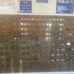 US Post Office - Love these old mailboxes.