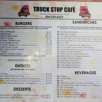 Truck Stop Cafe - As of Aug 2023 - Cafes Near Me - Vancouver, British Columbia Truck Stop Cafe - As of Aug 2023 - Cafes Near Me - Vancouver, British Columbia