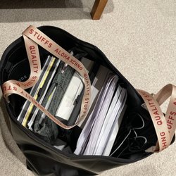 Aloha Exchange - Da Beach bag carries SO MUCH STUFF (beach bag by day.... Law school bag by night)