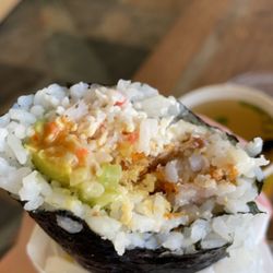 Sushi Freak - The girl working was very nice and helpful and the food was delicious. I've had sushi burritos before in DC and this was 10x better.