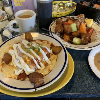 Starliner Diner - (left)Cuban Breakfast Casserole and (right) Cuban French Toast - Cuban Near Me - Hilliard, Ohio Starliner Diner - (left)Cuban Breakfast Casserole and (right) Cuban French Toast - Cuban Near Me - Hilliard, Ohio