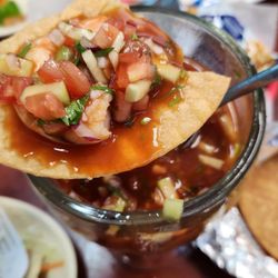 Taqueria Y Mariscos El Marinero - Shrimp Cocktail, Very flavorful.