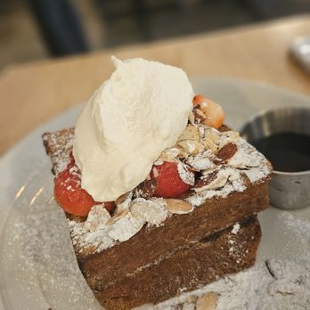 Native Fields - FRENCH TOAST
Brioche, Seasonal Fruit, Whipped Creme
Fraiche, Almonds, and Maple Syrup
$18 - New American Near Me - Walnut, California Native Fields - FRENCH TOAST
Brioche, Seasonal Fruit, Whipped Creme
Fraiche, Almonds, and Maple Syrup
$18 - New American Near Me - Walnut, California