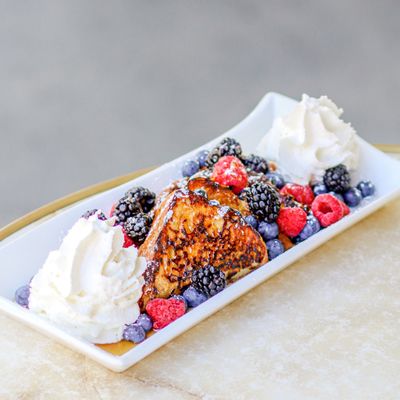 Photo of Bistro Maxine - Palo Alto, CA, US. Brioche French toast IG: michellelieats