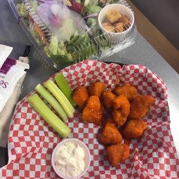$11 boneless buffalo wings and a $10 pre made salad $11 boneless buffalo wings and a $10 pre made salad