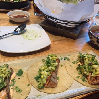 Nada - The salmon tacos entree. - Mexican Near Me - Indianapolis, Indiana
