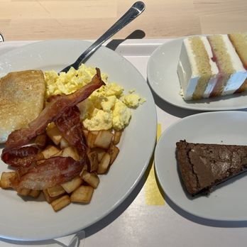 IKEA - Medium breakfast plate with bacon, scrambled egg, house potatoes, and pancake (no jam). Strawberry shortcake. Chocolate brownie cake. - Home Decor Near Me - West Sacramento, California IKEA - Medium breakfast plate with bacon, scrambled egg, house potatoes, and pancake (no jam). Strawberry shortcake. Chocolate brownie cake. - Home Decor Near Me - West Sacramento, California