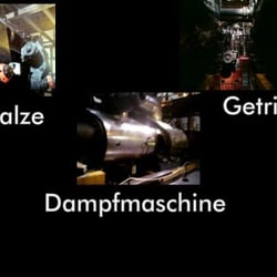 Tobiashammer Technisches Denkmal - Collage Dampfmaschine.