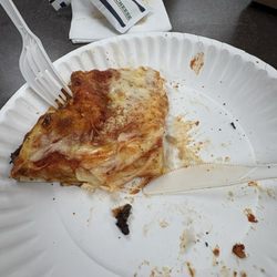 Crossroads Pizza & Sub Shoppe - A slice of the cheese pizza we ordered