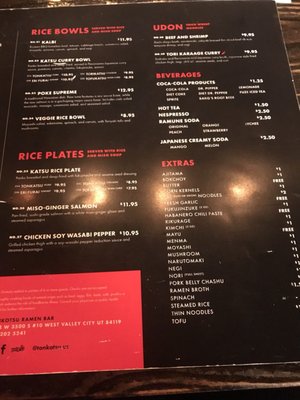 Menu photo 6 Tonkotsu Ramen Bar West Valley City, UT Menu photo 6 Tonkotsu Ramen Bar West Valley City, UT