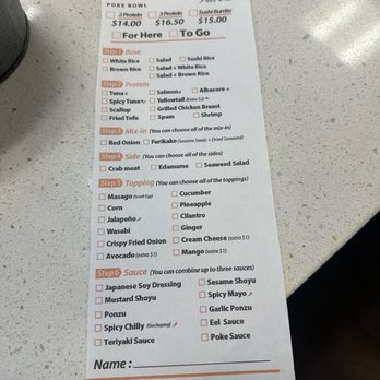 Roll & Poke - Poke menu - Japanese Near Me - Frisco, Texas Roll & Poke - Poke menu - Japanese Near Me - Frisco, Texas