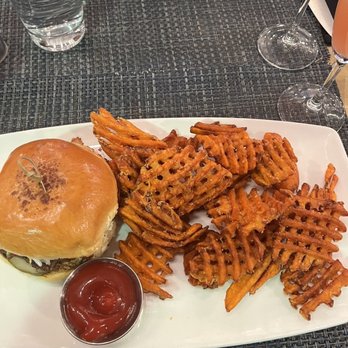 All Set Restaurant & Bar - Bar-b-q sandwich and sweet potato fries - New American Near Me - Silver Spring, Maryland All Set Restaurant & Bar - Bar-b-q sandwich and sweet potato fries - New American Near Me - Silver Spring, Maryland