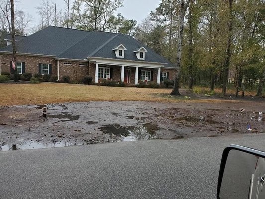Centipede Sod Installation - Crew did a great job installing centipede sod for a customer after resolving a drainage issue. Centipede Sod Installation - Crew did a great job installing centipede sod for a customer after resolving a drainage issue.